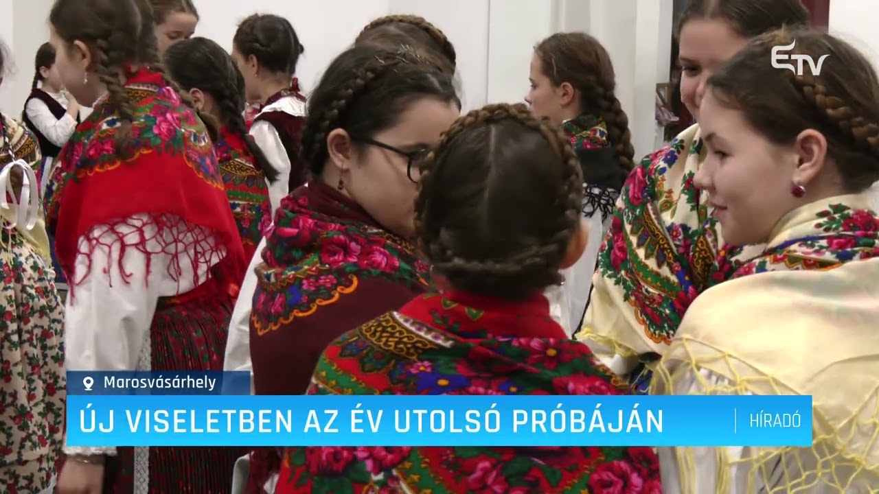 Új viseletben az év utolsó próbáján – Erdélyi Magyar Televízió
