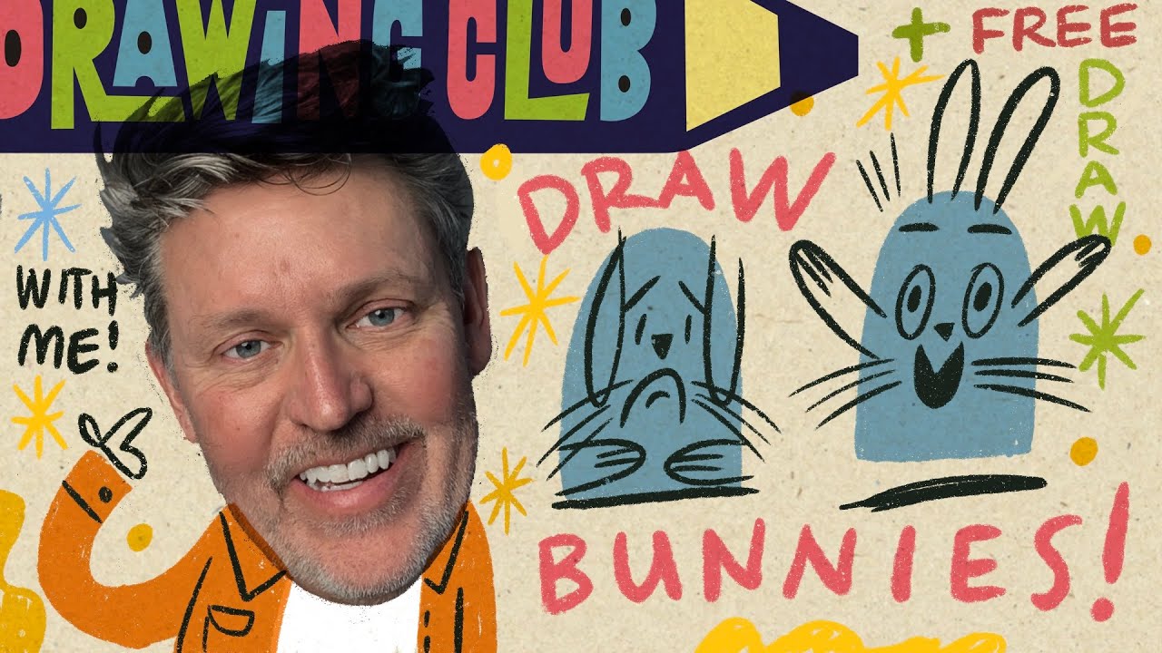 How to draw a bunny! And draw along session!