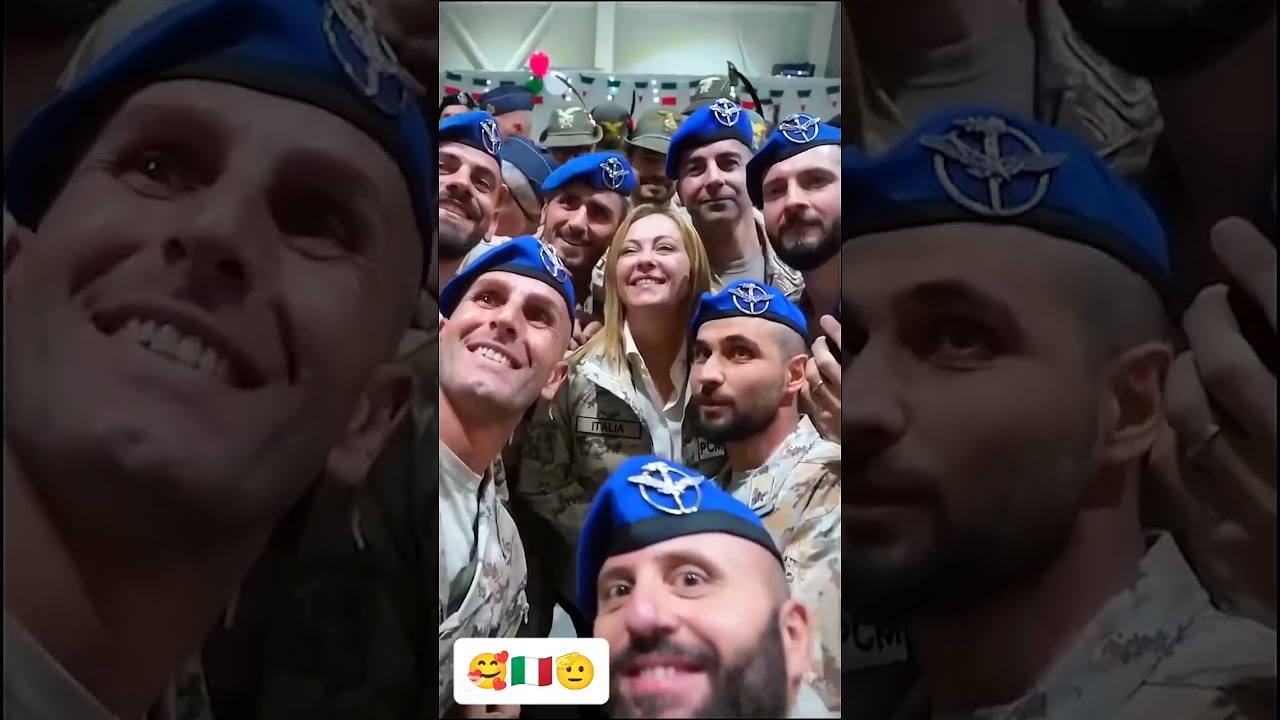 Minister meloni & military enjoy🇮🇹🫡#shorts #ytshorts #minister #enjoy #military #meloni #italy