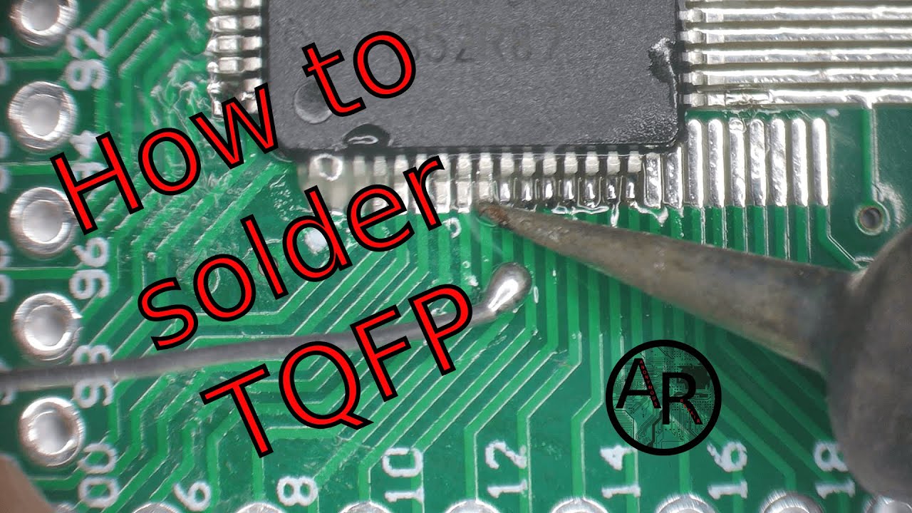 Soldering a 64 pin TQFP