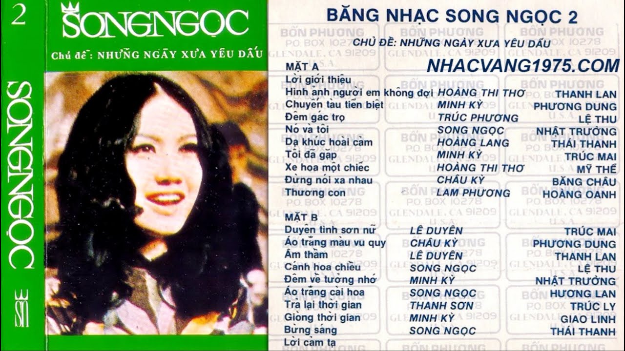 Băng Nhạc Song Ngọc 2 | Những Ng&agrave;y Xưa Y&ecirc;u Dấu | Th&acirc;u &Acirc;m Trước 1975