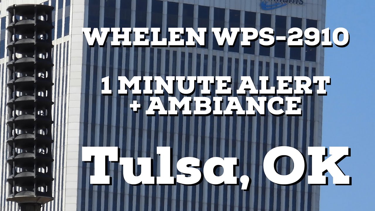 Whelen WPS-2910 | 1 Min. Alert + Ambiance | Tulsa, Oklahoma | 2/18/26