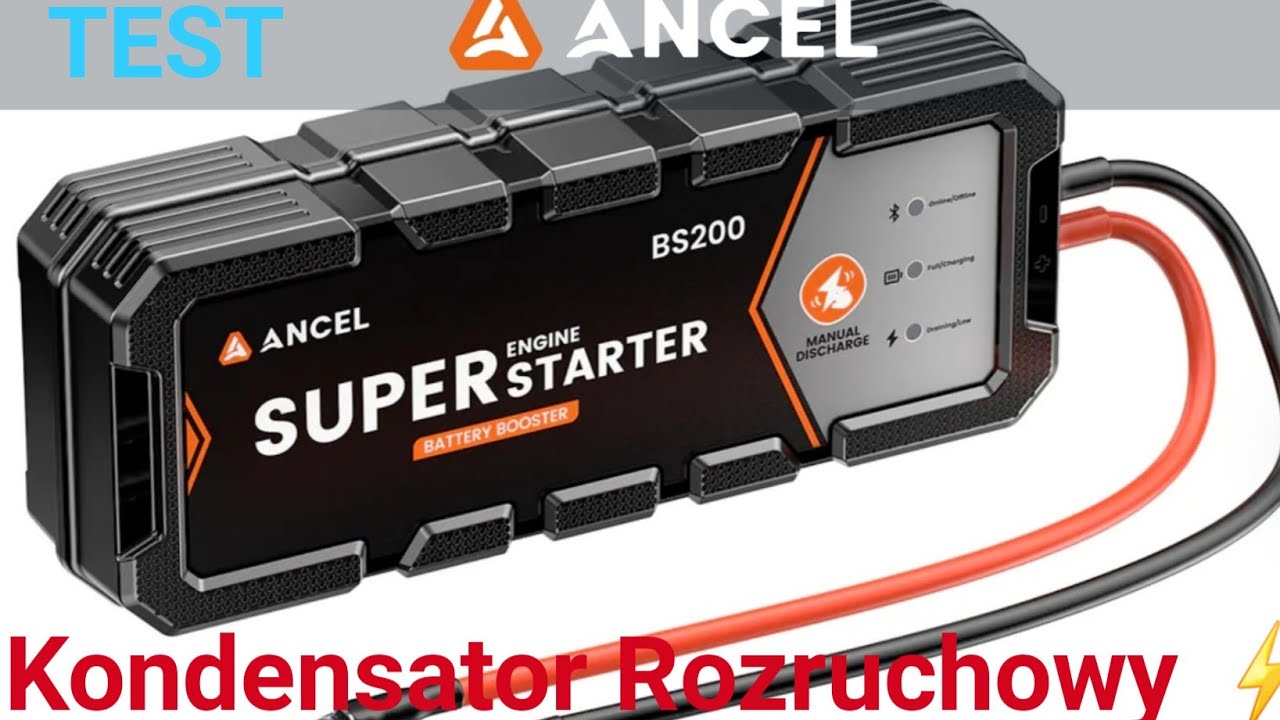 ANCEL BS200⚡ SUPERSTARTER ⚡Łatwy rozruch każdego auta 🚗🚒🚙🚚 