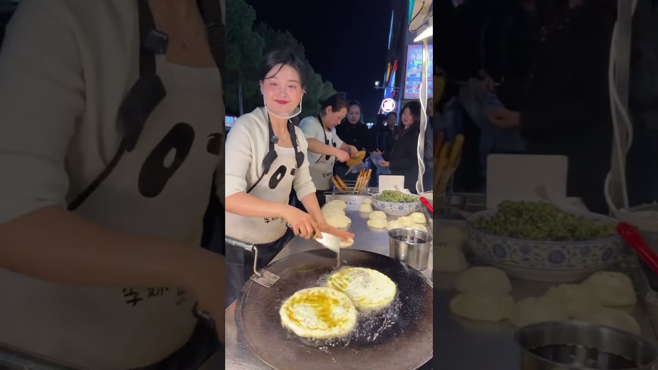 Set up a stall and sell 1,000 scallion pancakes every day!