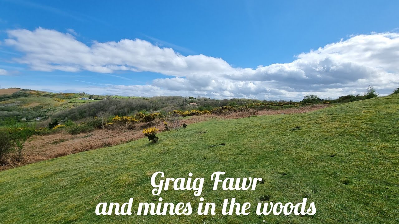 A walk up Graig Fawr Dyserth North Wales and a mine in the woods