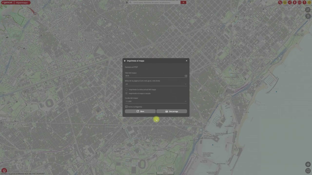 42. Hipermapa - Genera un PDF amb el mapa a escala