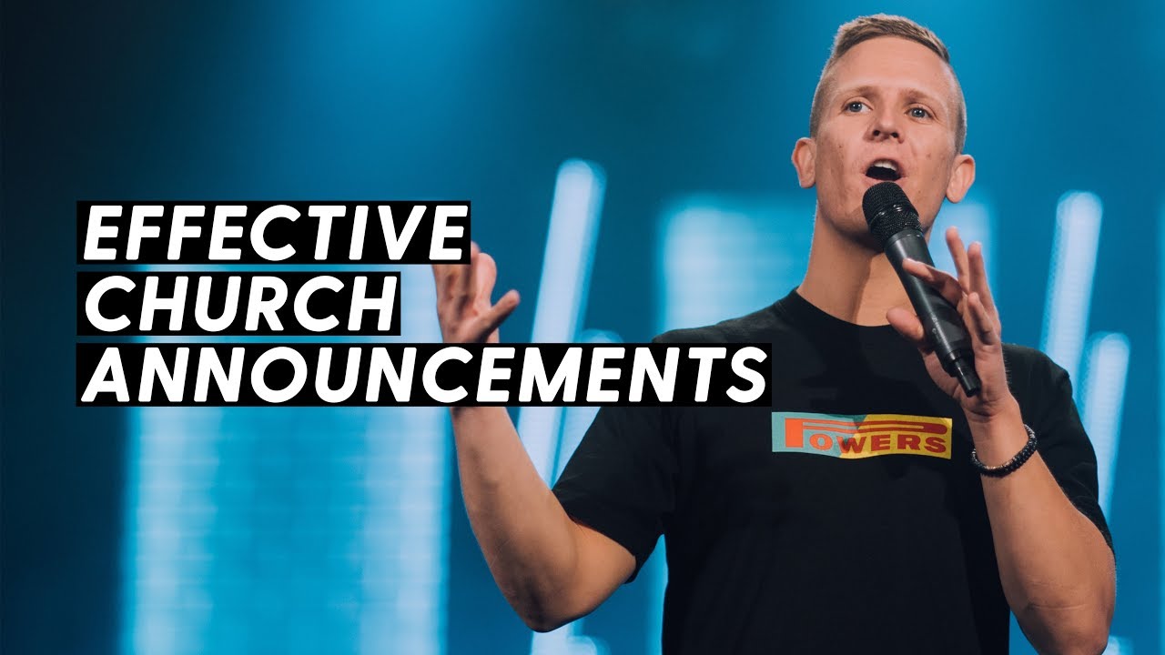 3 TIPS FOR BETTER CHURCH ANNOUNCEMENTS