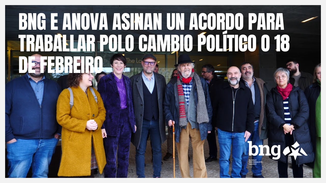 BNG e ANOVA asinan un acordo para traballar polo cambio político o 18 de febreiro