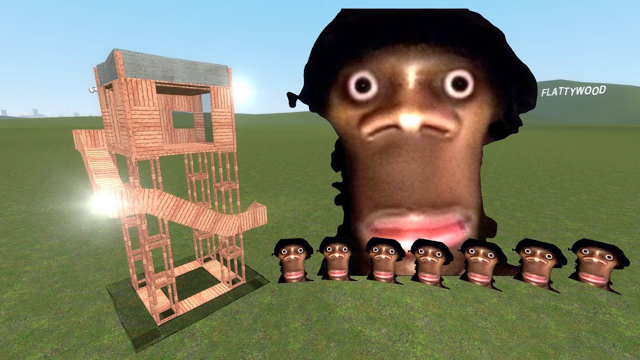 Семья Аухх против башен в Garry's Mod
