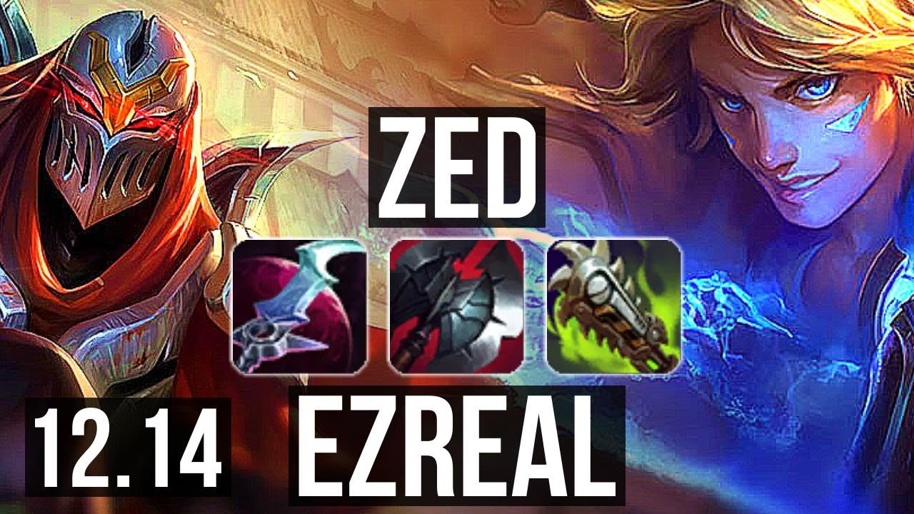 ZED vs EZREAL (MID) | 2.9M mastery, 8/1/6, 1400+ games, Godlike | EUW Diamond | 12.14