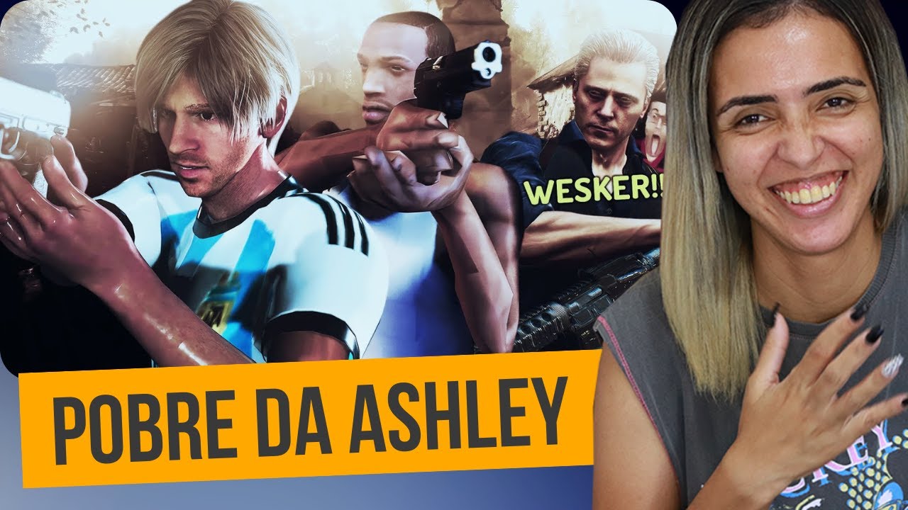 Games EduUu | CJ, Wesker 😱, Messi, Batman, Mario e Mais! Ó os Mods! - Resident Evil 4 Remake | REACT