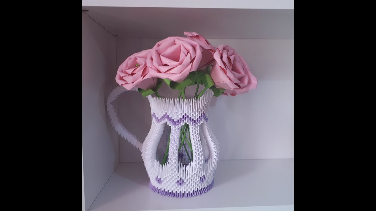vase -origami 3d