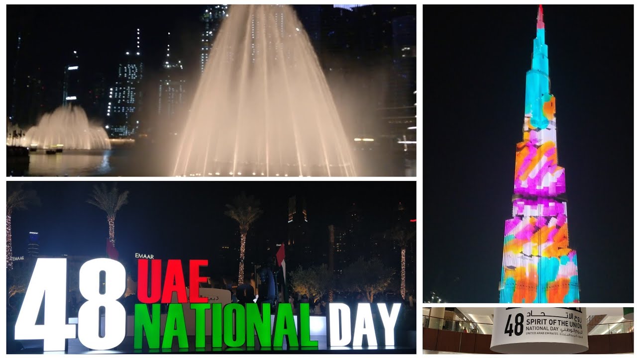 UAE NATIONAL DAY 2019 | Dubai Mall Fountain show | UAE NATIONAL ANTAM THEME