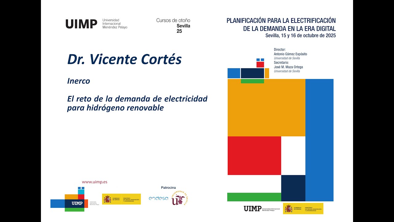 El reto de la demanda de electricidad para hidrógeno renovable - Vicente Cortés Galeano