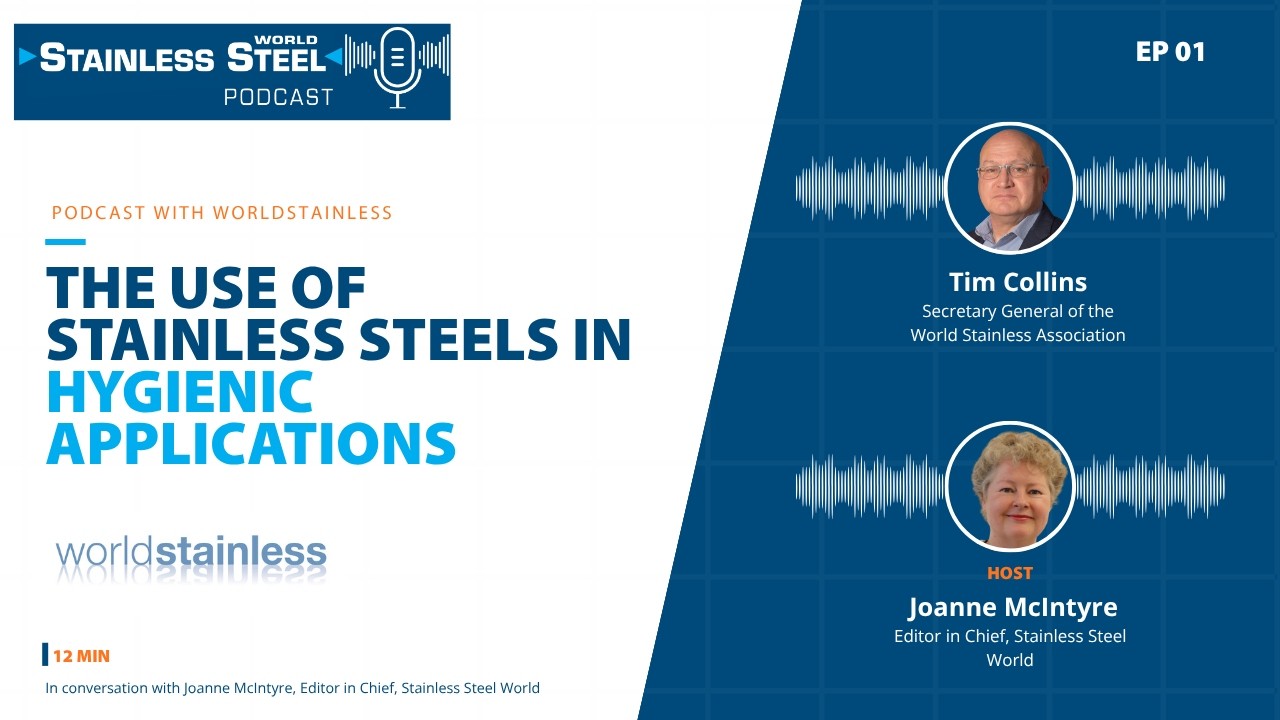 Tim Collins – the use of stainless steels in hygienic applications