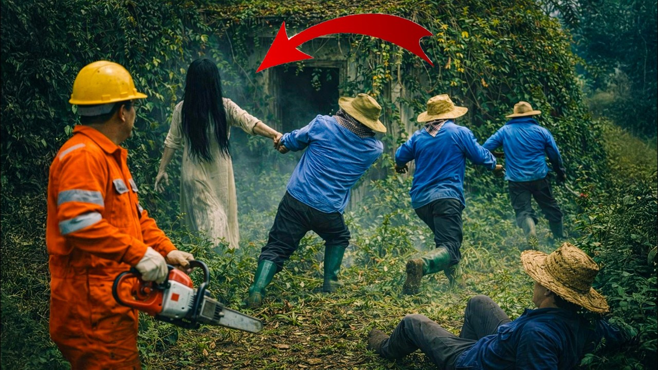 Time-Lapse: Workers Cleaning an Abandoned House Suddenly Encounter Terrifying Ghosts! 👻😱