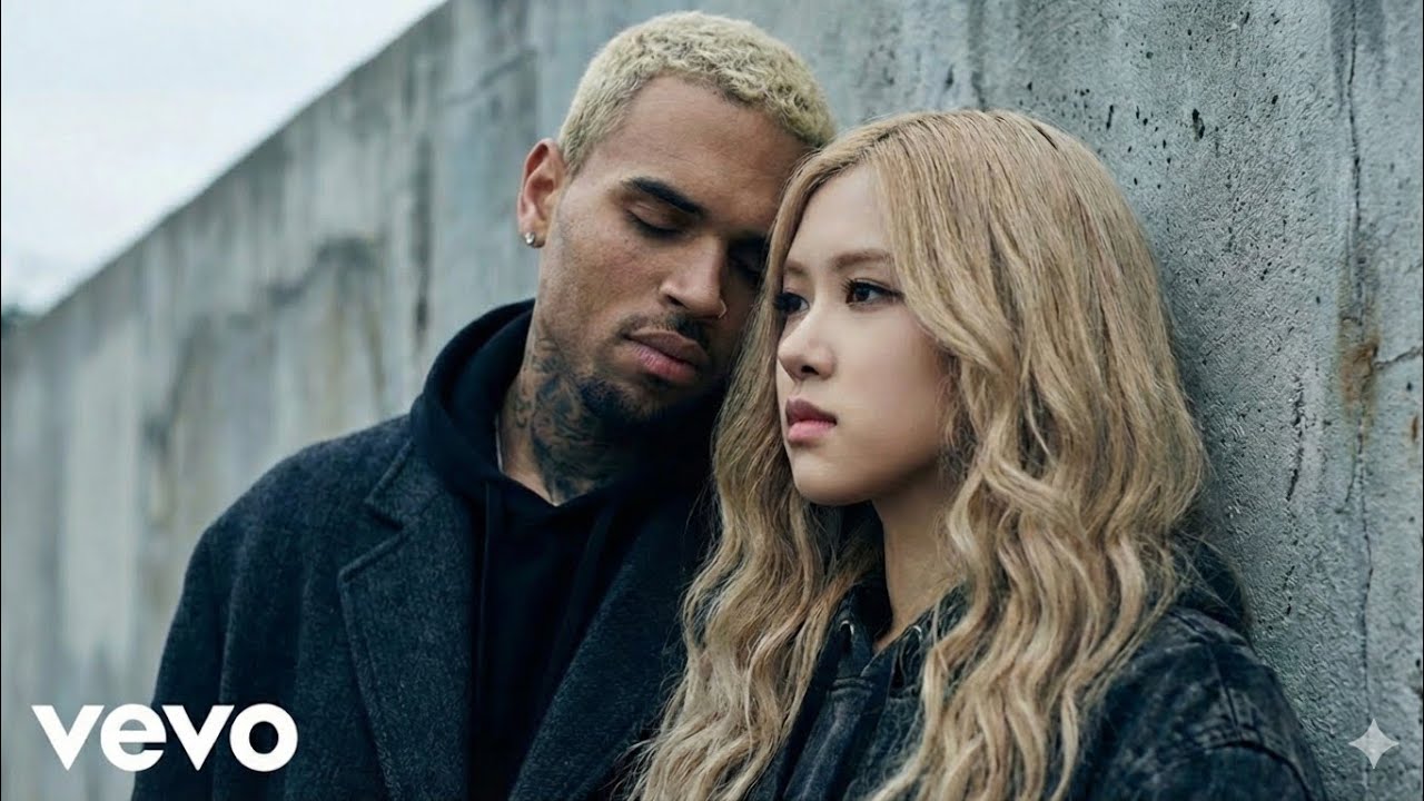 Chris Brown ft Rosé - Giving in | Lyrics Video 