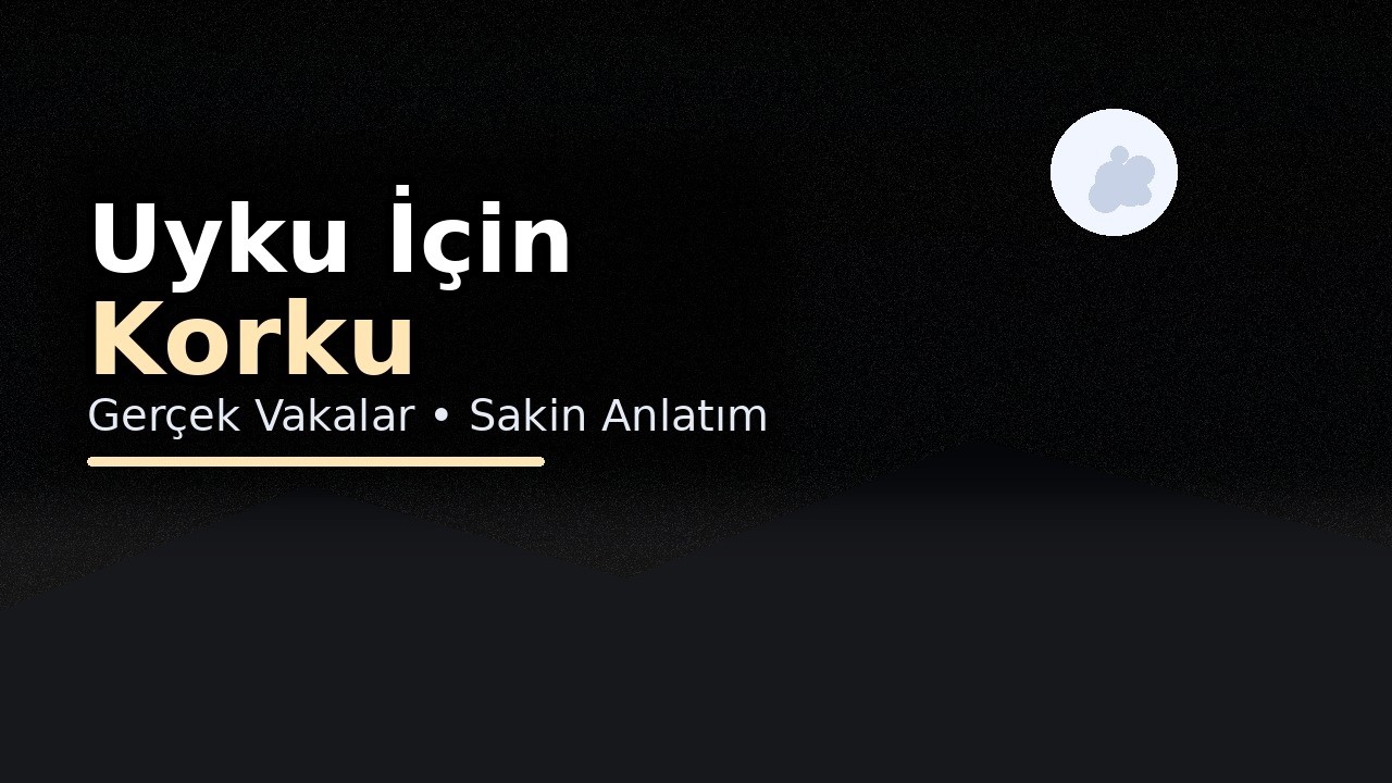 Uyku İçin Korku Hikayeleri | Gerçek Vakalarla Sakin Ama Gerilimli Anlatım (Uyumadan Önce Dinle)