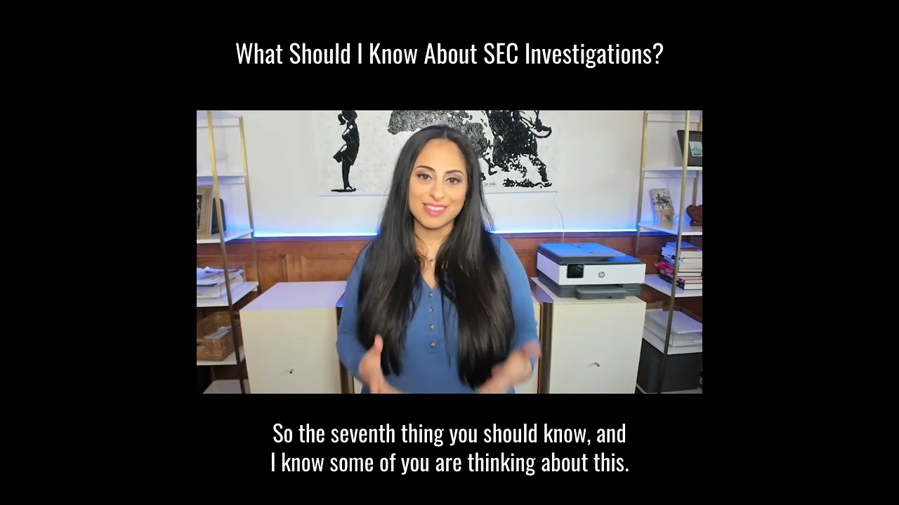 10 things you SHOULD know about SEC investigations // #MyRIALawyer