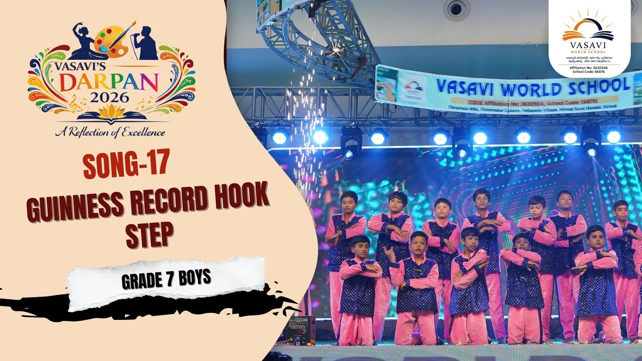 #Darpan2026 #Guinness Record Hook Step #vasaviworldschool