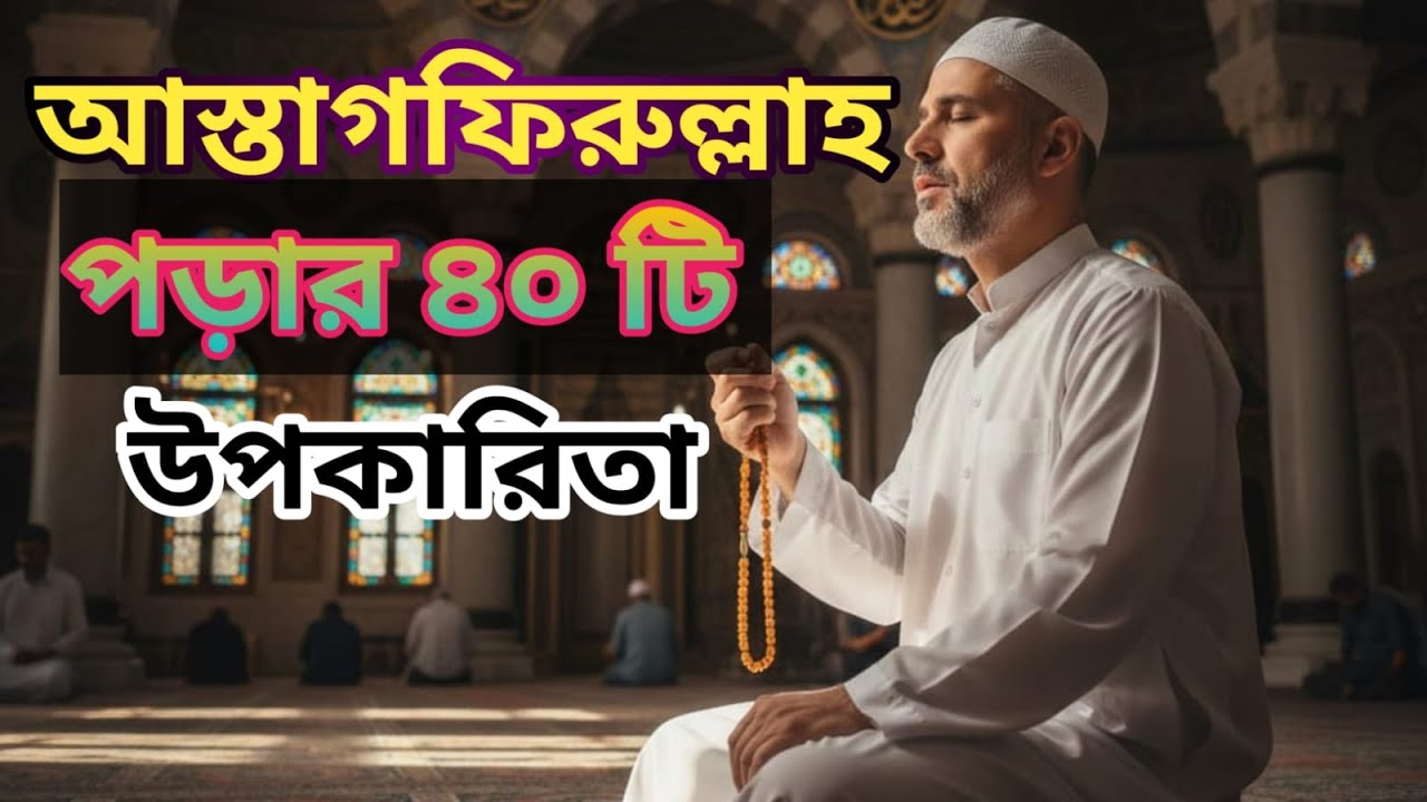  আস্তাগফিরুল্লাহ পড়ার ৪০ টি ফজিলত | আস্তাগফিরুল্লাহ | Astagfirullah | Istighfar Benefits Bangla