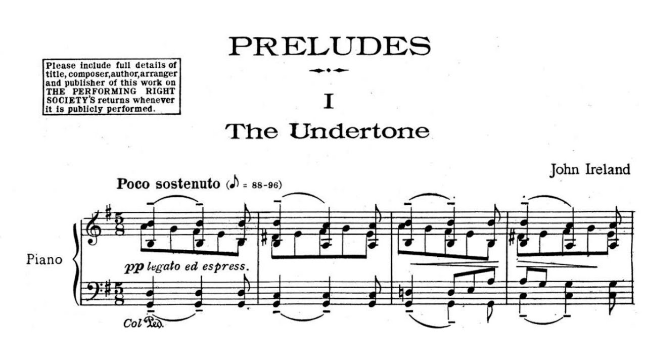 John Ireland - 4 Preludes [with score]