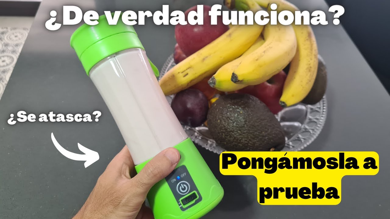 Licuadora portátil recargable USB | ¿Tritura o se atasca? 😨