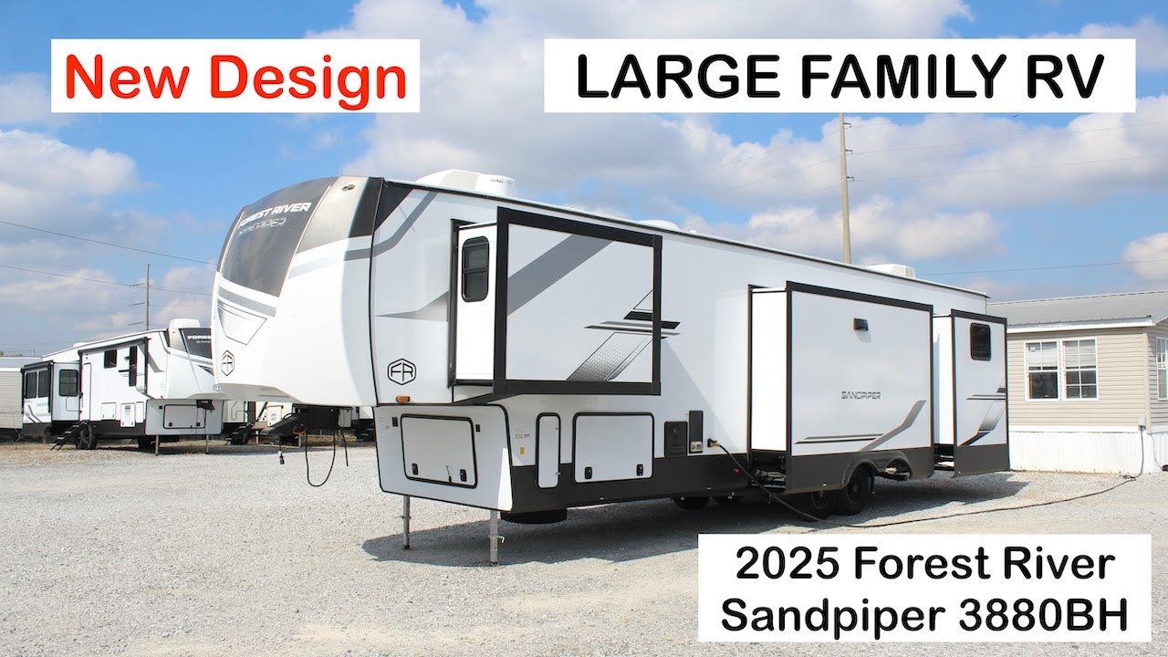 LARGE Family Bunkhouse RV! 2025 Forest River Sandpiper 3880BH