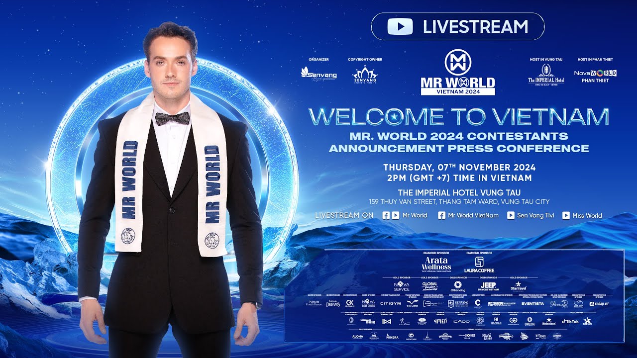 WELCOME TO VIETNAM ! MR WORLD 2024 CONTESTANTS ANNOUNCEMENTS PRESS CONFERENCE