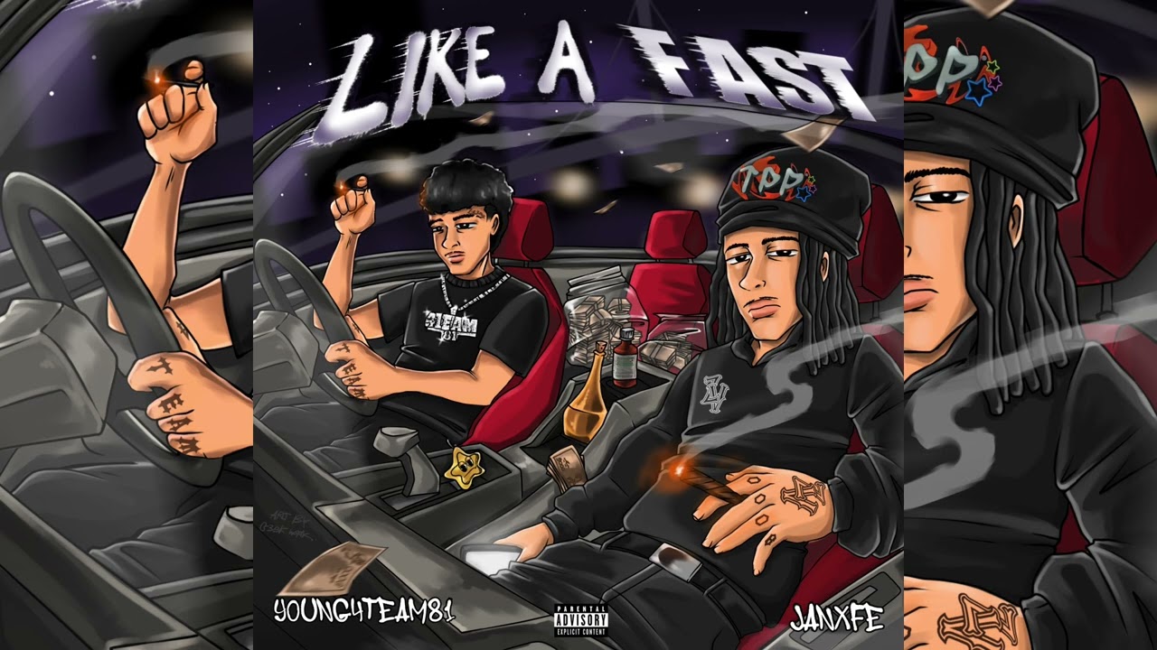 YOUNG4TEAM81 - LIKE A FAST FEAT. JANXFE ( 1 OF ALBUM  FREE KB SIDE )