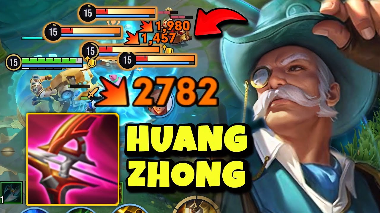 THIS CRIT BUILD HUANG ZHONG CAN BURST ENEMIES IN SECONDS USING ULT! | HONOR OF KINGS