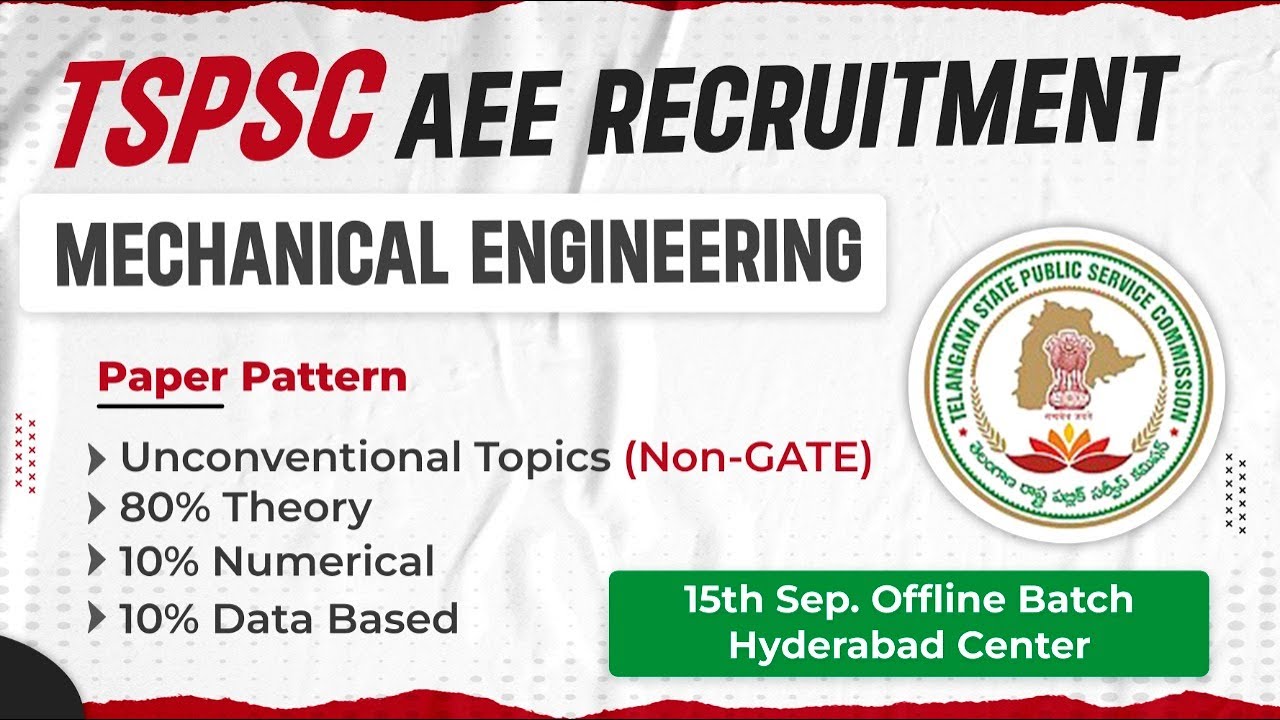 Detailed analysis of Paper Pattern of ME TSPSC Assistant Executive Engineer written exam preparation