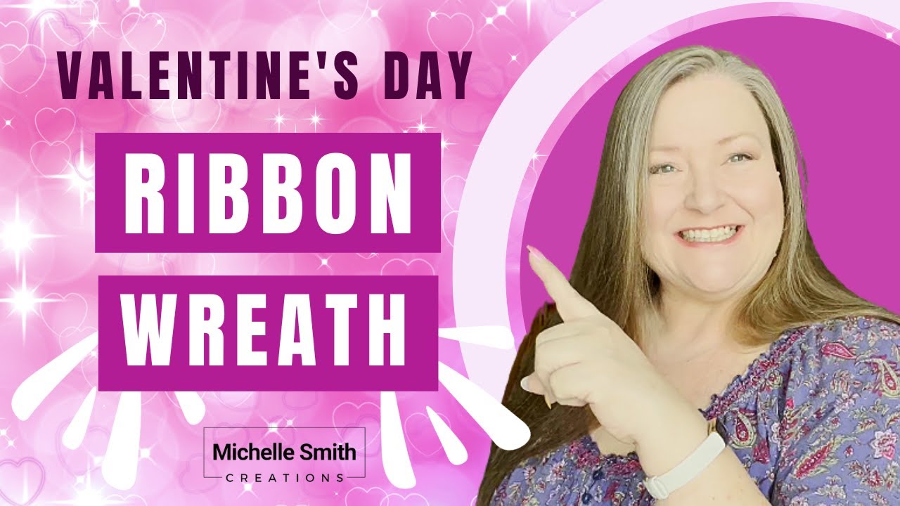 Easy Ribbon Wreath DIY ~ Heart Shaped Valentine Wreath ~ How to Make a Wreath With Ribbon Tutorial