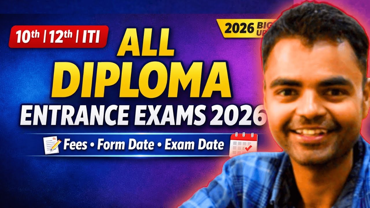 Diploma Admission Apply Online 2026, All Diploma Polytechnic Entrance Exams 2026, Diploma After 10th