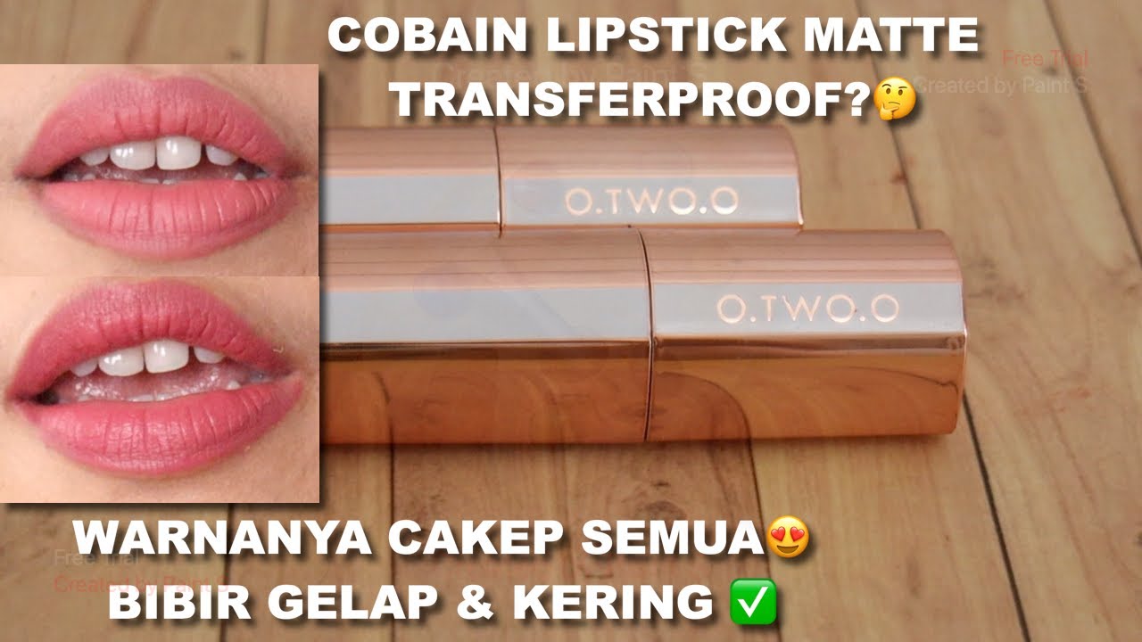 O.TWO.O MISTY LOCK COLOR MATTE LIPSTICK REVIEW |MATTE TP MASIH LEMBAB , TAHAN LAMA?🤔 |Maria Soelisty