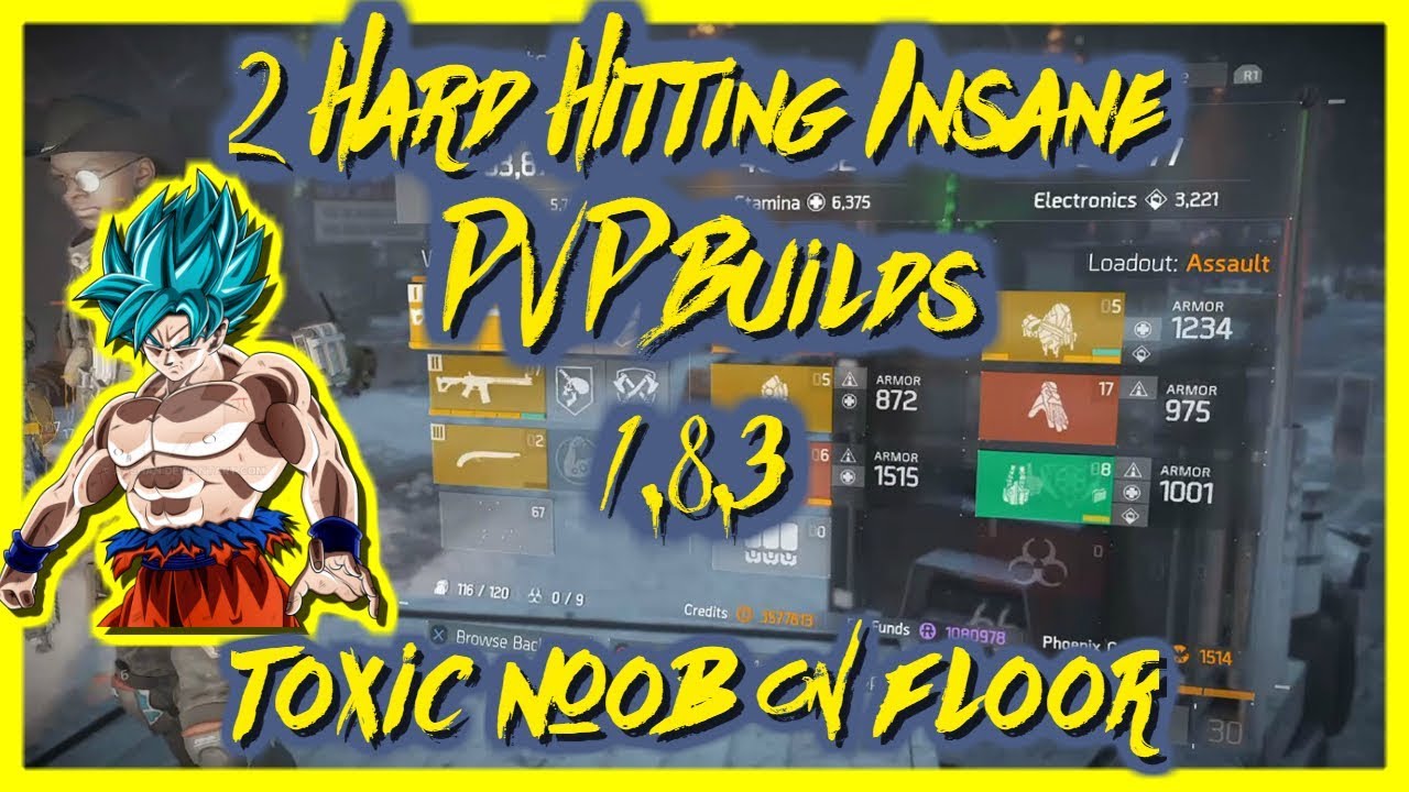 2 Hard Hitting Insane PVP Builds 1.8.3(Toxic Noob on Floor)|The Division|