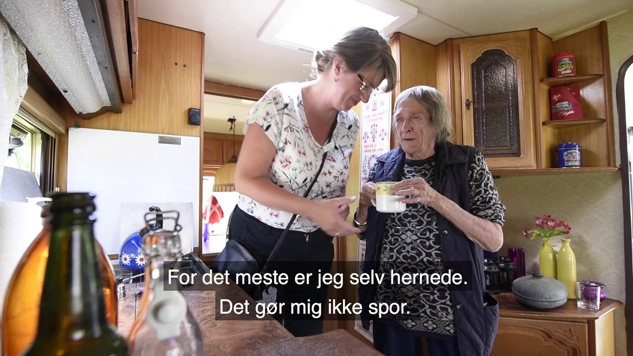 Beboerne p&aring; plejecentret Bertram Knudsens Have har f&aring;et en campingvogn
