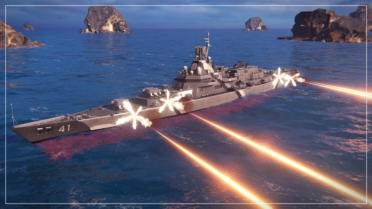 현대화 비스마르크 초정밀 380mm 포격의 위력 - FGS Bismarck (H-41V) -
