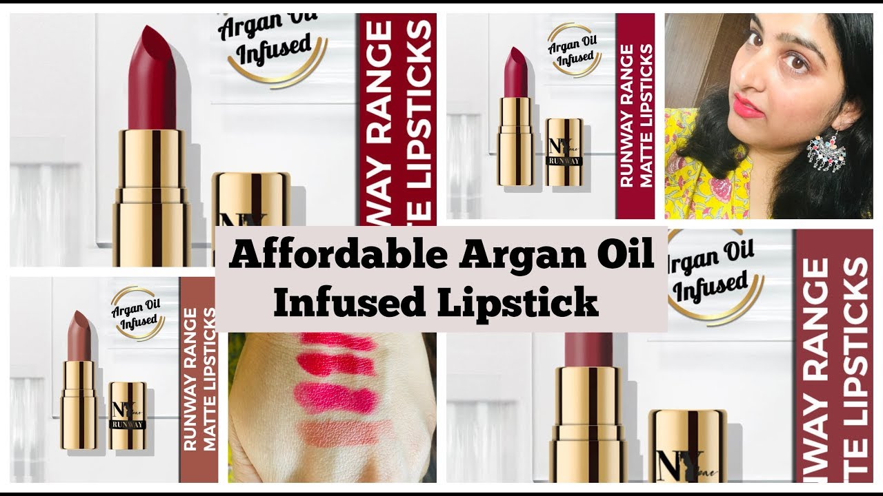 NY Bae matte lipstick with argan oil review & swatches | lipstick for Indian skin tone