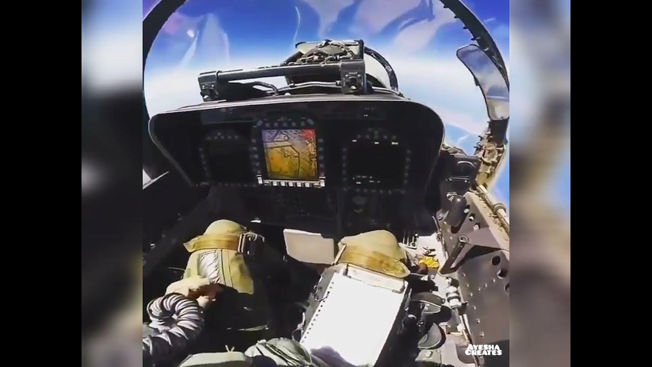 F-18 Back Seat Cockpit View❤❤Up In The Clouds