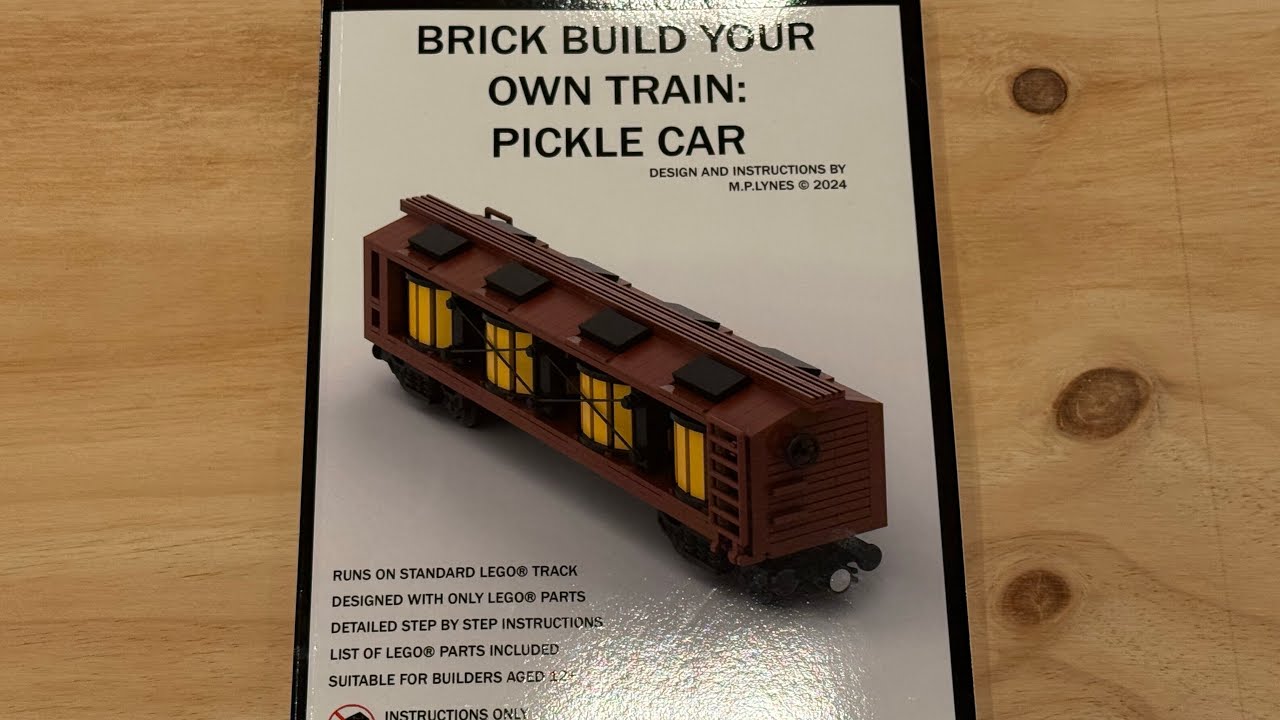 LEGO Trains - New Pickle Car Instructions By Phoenix Train Works