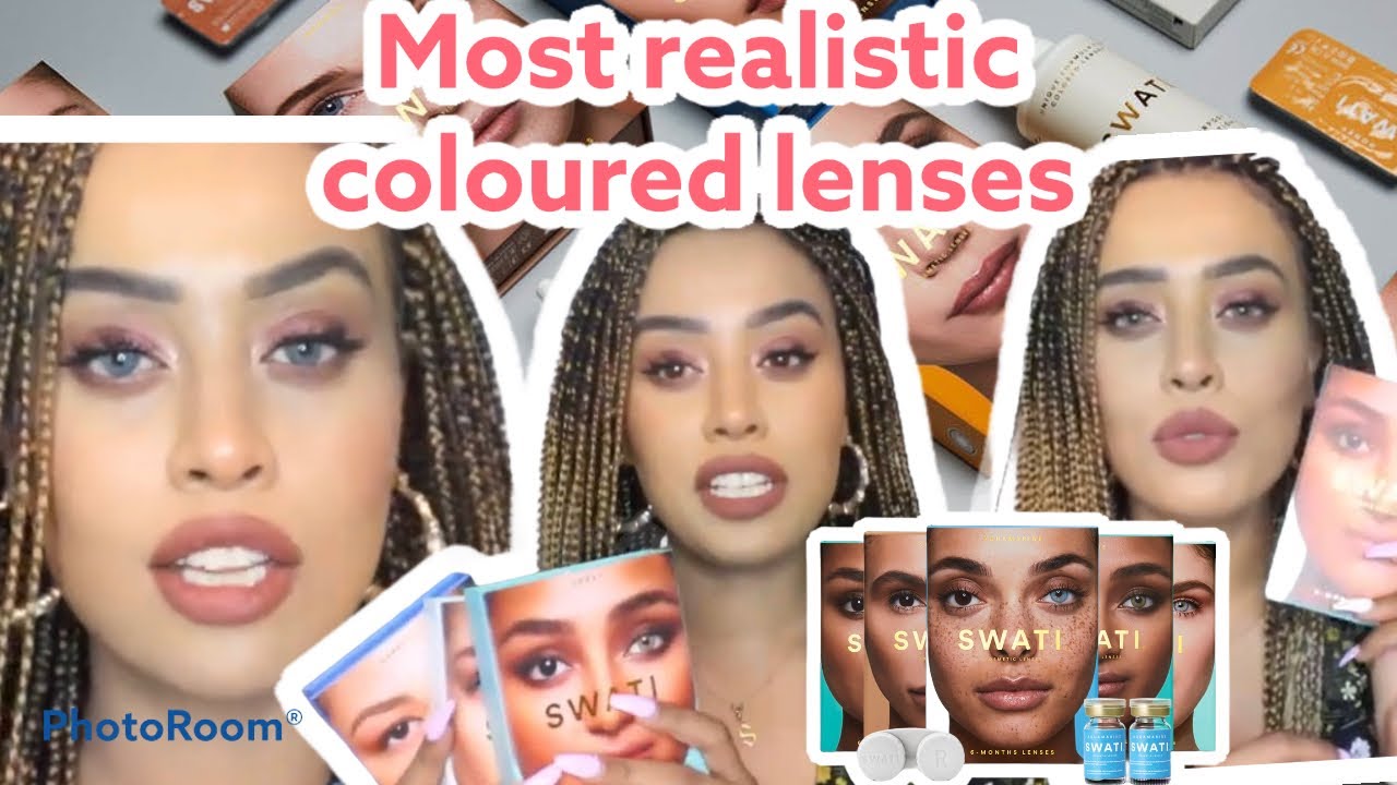 ARE THESE THE MOST REALISTIC LOOKING COLOURED LENSES EVER? SWATI COSMETICS LENSES + 20% OFF || SARON