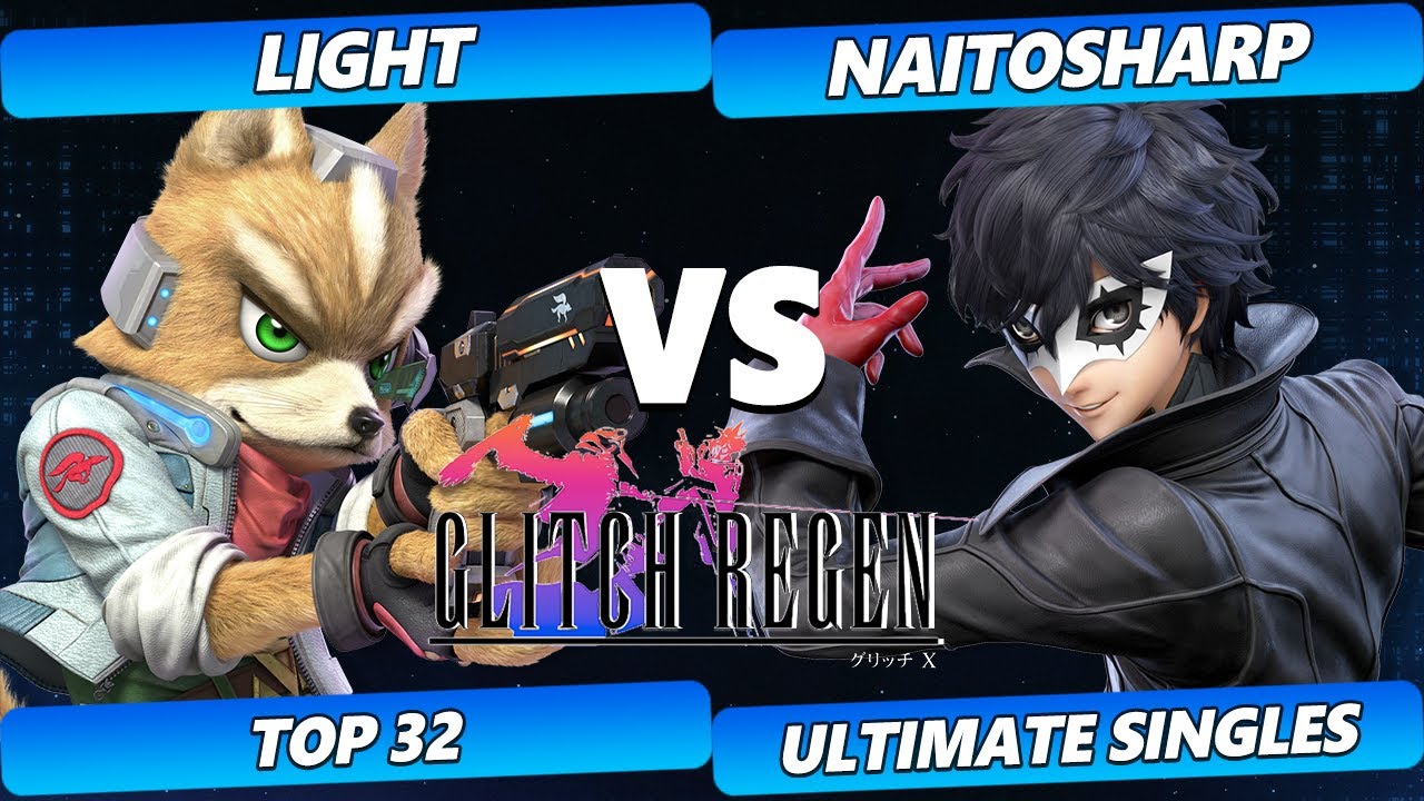 Glitch Regen  - Light (Fox) Vs. naitosharp (ZSS, Joker) Smash Ultimate Tournament
