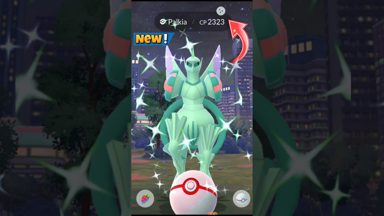 Наконец-то я получил✨️блестящего Палкию из оригинального рейда в Pokemon Go