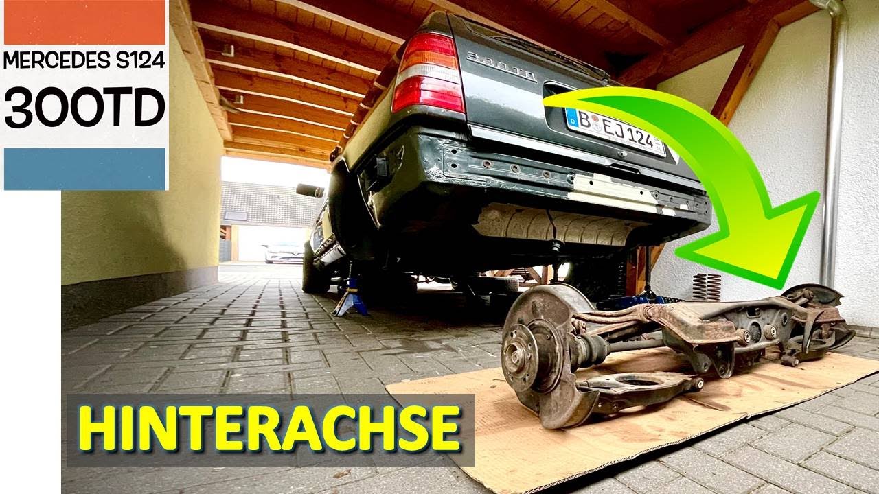 Очень быстрое снятие задней оси. Мерседес W124.
