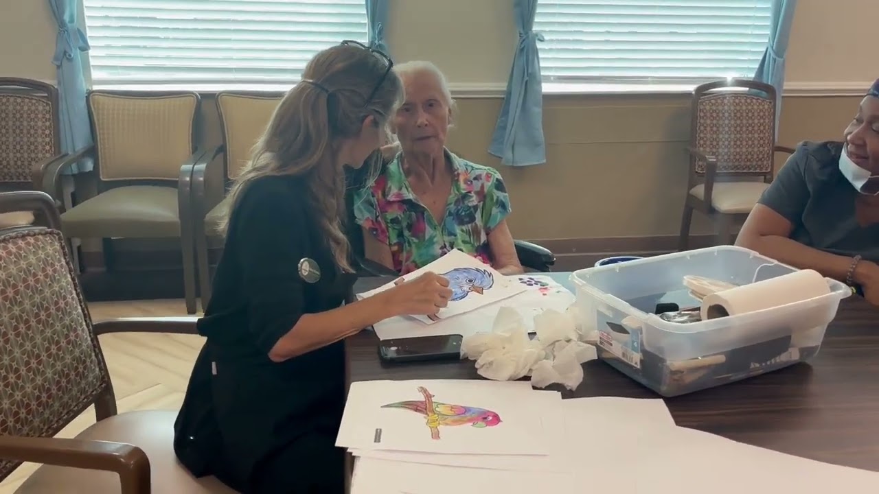 Artistry with our Transitional Memory Care Residents