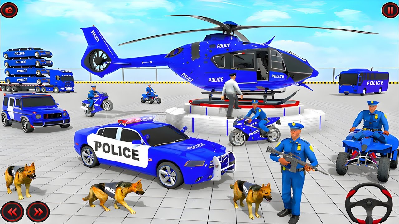 🚓 Police Car Chase Simulator 3D – Real City Cop Pursuit Gameplay (Android)