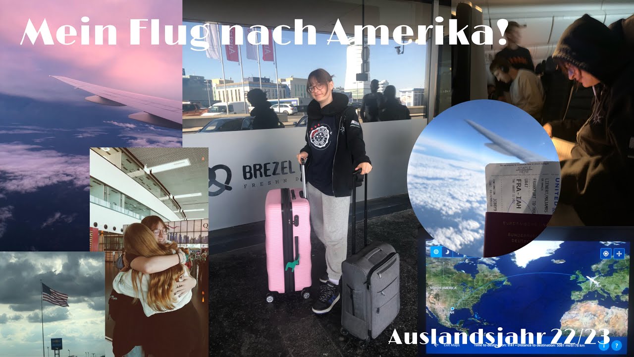 Mein Flug nach Amerika!!✈️🤩 | Exchange year 22/23