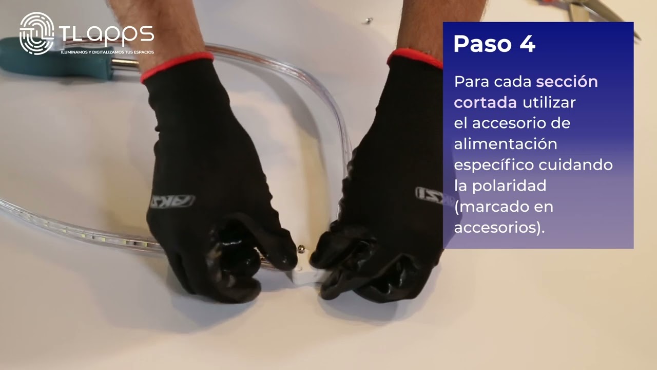 Video de instalación: Manguera LED MLED-5050SMD-127V de TLapps.