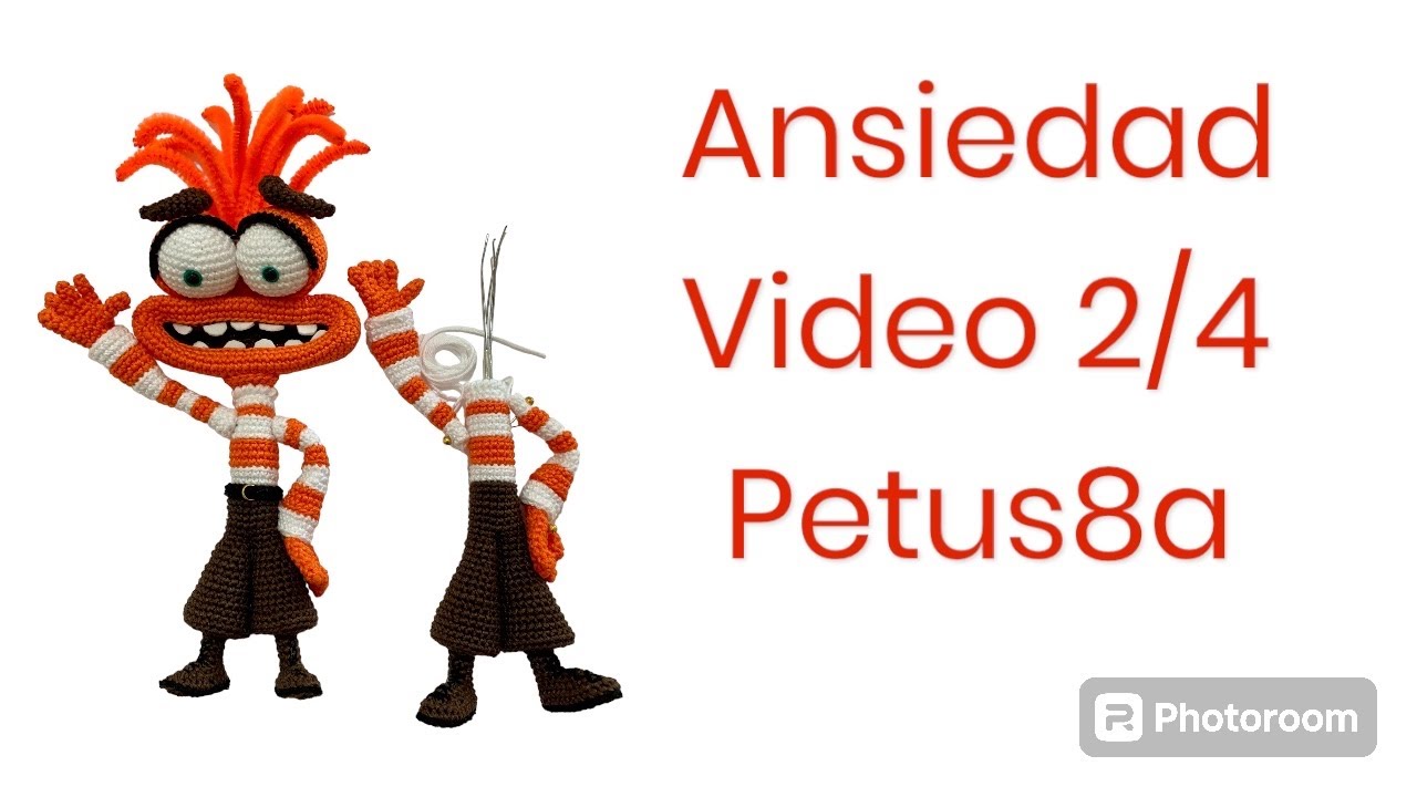 Como tejer cuerpo y brazos de ansiedad, video 2/4 Amigurumis by Petus